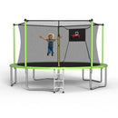 14FT Sports Fitness Trampoline with Enclosure Net by HouseOfZazla