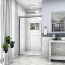 Modern Double Sliding Shower Enclosure, Tempered Glass by HouseOfZazla