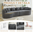 Curved Sectional Sofa - Oversized Modern Design