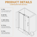 Frameless Single Sliding Shower Door