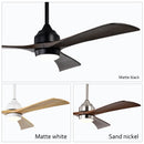 52" Solid Wood Blades Ceiling Fan with Lights Remote Control, Quiet DC Motor by HouseOfZazla