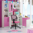 Low-back Computer Task Chair with Adjustable Height and Swivel Casters by LJGDeals