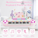Multifunctional 37 Electric Keyboard Piano with Microphone by LJGDeals