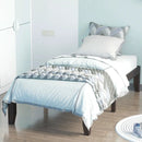 Twin Size 14 Inch Wooden Slats Bed Mattress Frame by LJGDeals