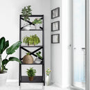 4-tier Leaning Free Standing Ladder Shelf Bookcase-White by LJGDeals