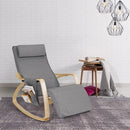 Comfortable Lounge Rocking Chair with Removable Cushion Cover and Side Pocket by LJGDeals