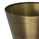 Raquel - Side Table - Antique Brass / White by HouseOfZazla