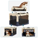 Dog Crates For Dogs, Adjustable Cover By Spiral Iron Pipe, Strengthen Sewing Dog Travel Crate 3 Door Design by HouseOfZazla