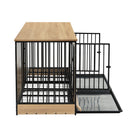 Dog Crate Furniture with Two Combined Rooms