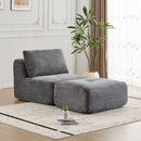 Single Chaise Longue With Movable Ottoman For Living Room by HouseOfZazla