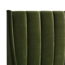Aspen - Vertical Tufted Modern Headboard Platform Bed Set by HouseOfZazla