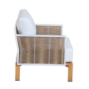 Vine - 4 Piece Outdoor Conversation Set - White by HouseOfZazla