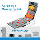 Full Body Electric Massage Mat with Heat Vibration Massage Pad Cushion Back Massage Mattress Chair Pad with Neck Massager Lumbar Pillow with 10 Vibrat