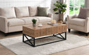 43.31" Luxury Coffee Table with Two Drawers, Industrial Coffee Table for Living Room, Bedroom & Office