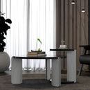 Round Coffee & End Table Set - Black by HouseOfZazla