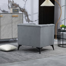 Accent Chair Living Room Chairs Single Sofa Chair,Arm Chairs with Linen Fabric, Mid Century Accent Arm Chairs Comfy Reading Lounge Club Armchair for Bedroom Office Study