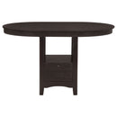 Danford - 5 Piece Counter Height Dining Set With Upholstered Stools - Espresso