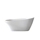 Special-Shaped Freestanding Slipper Bathtub, Overflow & Pop Up Drain