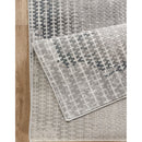 Geometrix - 5'3" X 7'3" Area Rug, Geometric 3D Effect - Ivory / Gray by HouseOfZazla