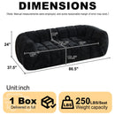 Modern Sofa With Piano Key Backrest