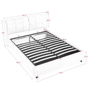 Storage Upholstered Hydraulic Platform Bed With Integrated Headboard