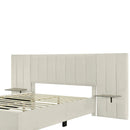 Upholstered Platform Bed With Big Headboard by HouseOfZazla
