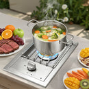 Single Grilling Side Burner, 15,000BTU Liquid Propane