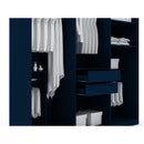 Gramercy - Free Standing Wardrobe Closet With Drawers And Shelves by HouseOfZazla