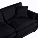 Modern Comfy Deep Seat Modular Sectional Sofa Cloud Couch With Ottoman by HouseOfZazla