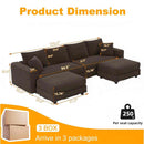 Modern Comfy Upholstered Sofa Cloud Couch & Deep Seat Couches by HouseOfZazla