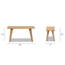 Capri 35.5" Solid Bench