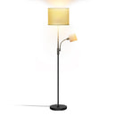 67.32In Mother Daughter Floor Lamp with Linen Shade 3200K Brightness 360¡ Adjustable Reading Light Modern Decoration Standing Lamp for Living Room Bed