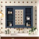Wall Mounted Medicine Cabinet With Mirror and 6 Open Shelves by HouseOfZazla