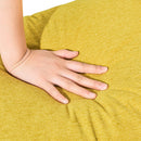 65" Mid-Century Modern Fabric Corner Lounge Chair, Upholstered Indoor Chaise Lounge for Bedroom, Office, Small Living Room & Apartment