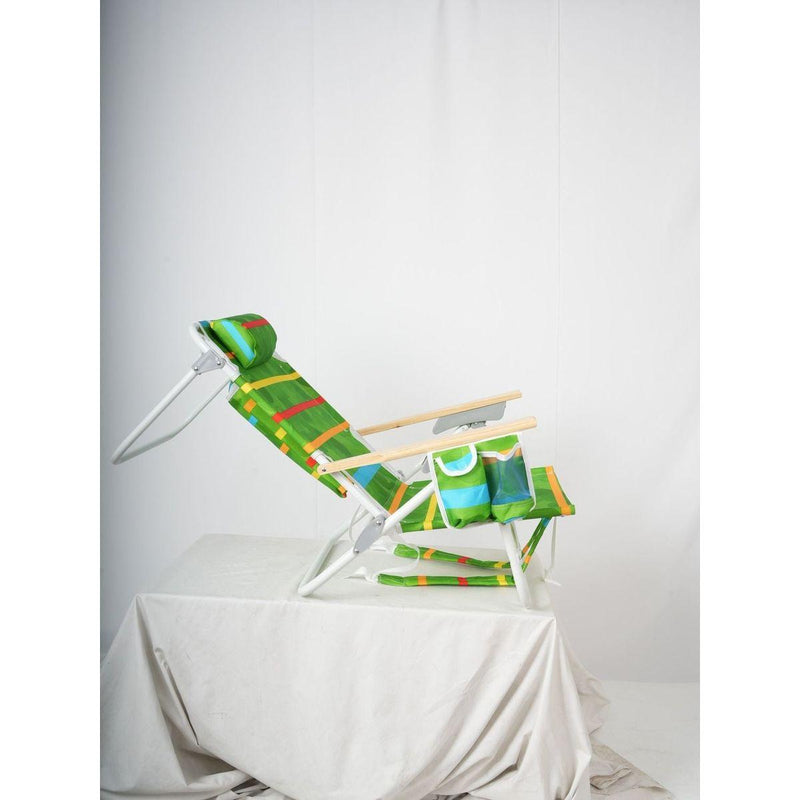 2PCS Backpack Beach Chairs backpack beach chairs for adults 5 position chair with pouch folding lightweight positions back pack 13 inch high