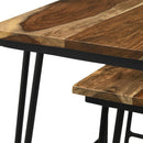 3 Piece Nesting Table With Hairpin Legs - Brown by HouseOfZazla