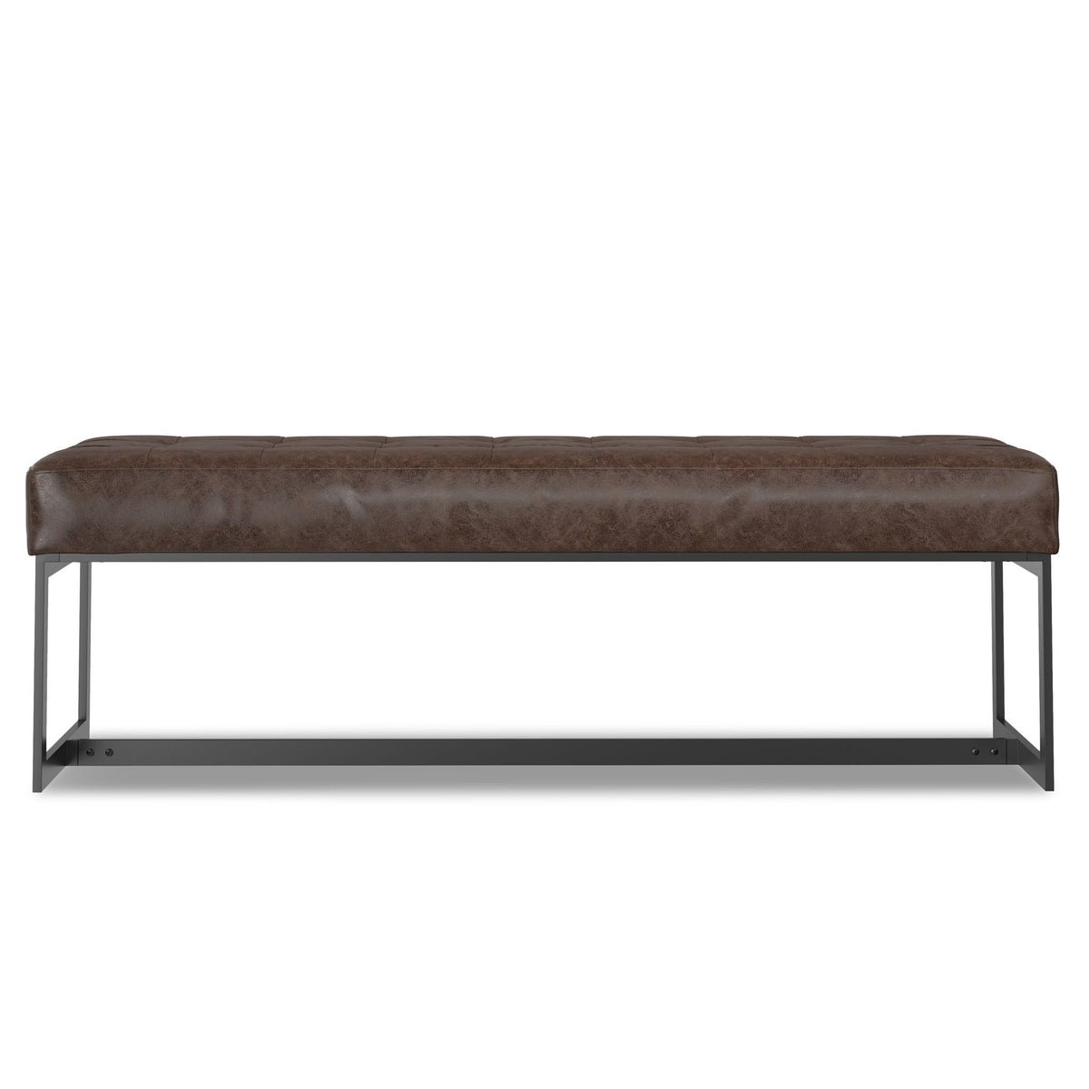 Penelope - Ottoman Bench With Genuine Leather Upholstery - Brown, photo 7 of 7