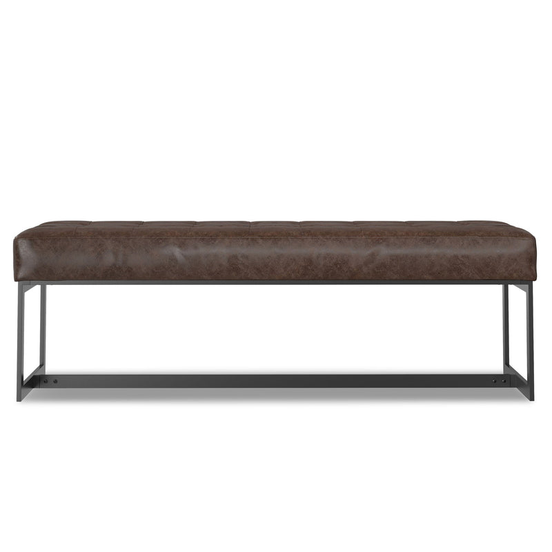 Penelope - Ottoman Bench With Genuine Leather Upholstery - Brown, photo 7 of 7
