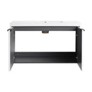 Contemporary Wall Mounted Bathroom Vanity With Resin Double Sink by HouseOfZazla