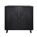2 Door Accent Cabinet Storage Cabinet With Adjustable Shelf - Black