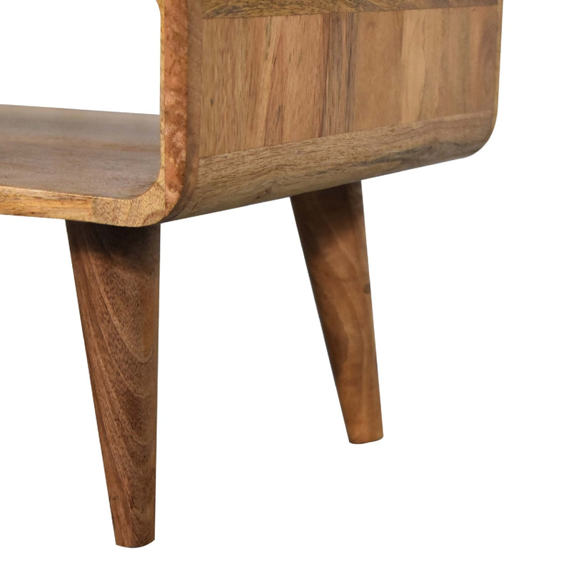 Solid Wood Media Unit, Open Slot, Oak-ish, photo 8 of 10
