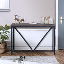47.2" Sofa Console Table (Walnut & Black)