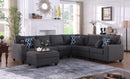Cooper - Sectional Sofa With Ottomans And Cupholder by Unique Piece Furniture