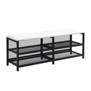 Platform Bed With 2 Tier Storage Shelves, Storage Cabinet by HouseOfZazla