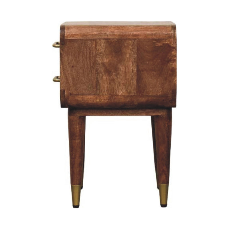 Solid Wood Astor 2-Drawer Nightstand, photo 2 of 9
