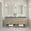 James Martin Breckenridge 72" Double Bathroom Vanity, Whitewashed Oak