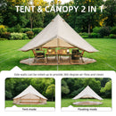 4 Season Bell Tent 16.4FT Waterproof Glamping Yurt by HouseOfZazla