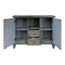 Velika Weathered Console Table With 1 Open Compartment Storage - Gray by HouseOfZazla