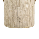 Outdoor Wood Grain Rustic MGO Side Table with Realistic Wood Vibe
