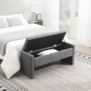 Modern Upholstered Large Bed End Bench With Storage by HouseOfZazla